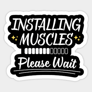 Installing Muscles Sticker